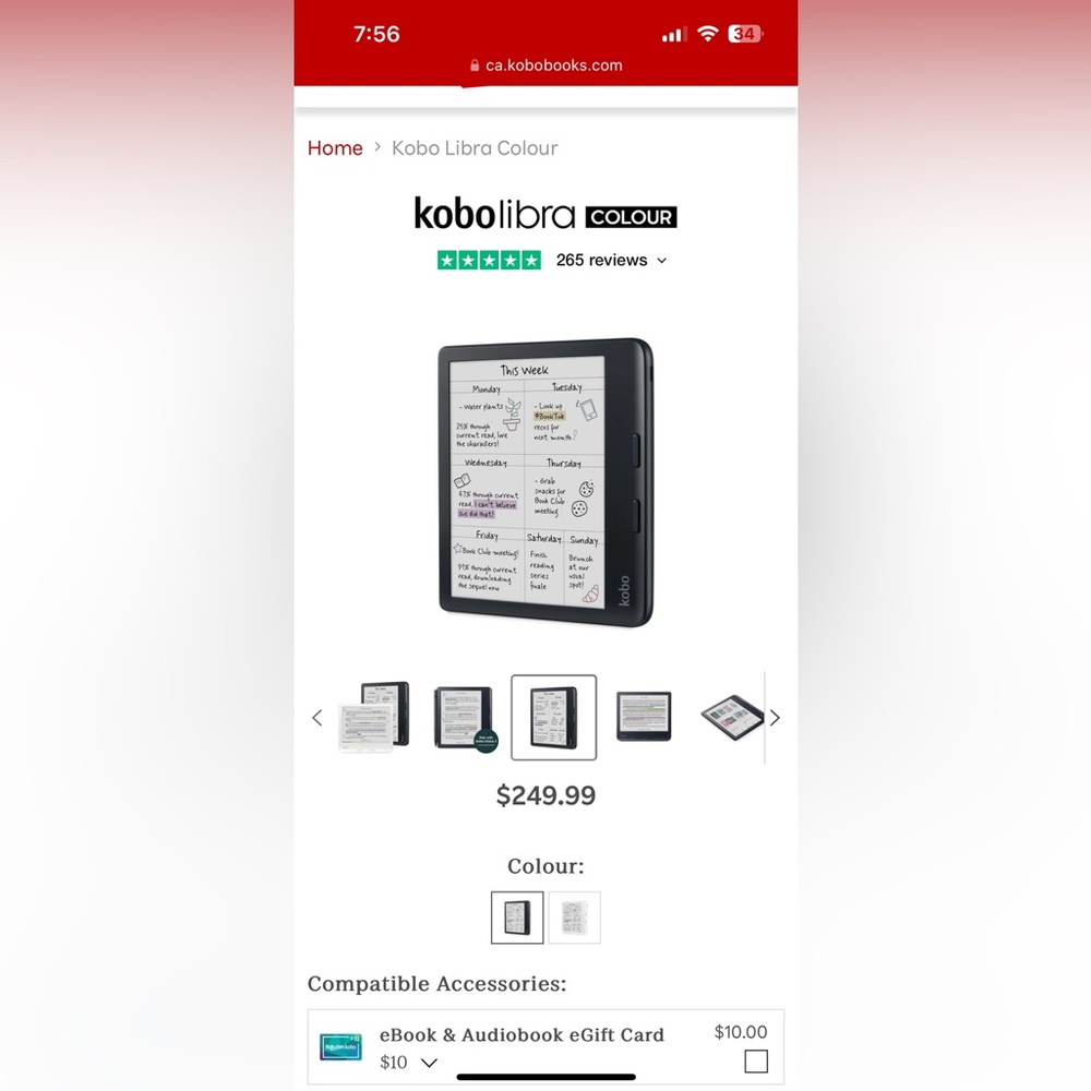 Kobo Libra eReader - Picture 2 of 3